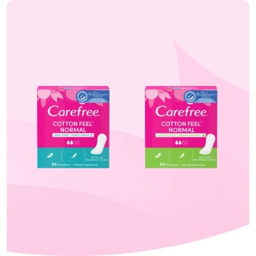 Прокладки для трусов CAREFREE Cotton Feel без запаха Normal 56 шт.