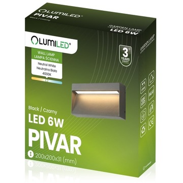 Настенный светильник для сада, настенный светильник для наружного фасада, лестницы, 6 Вт, светодиод IP54