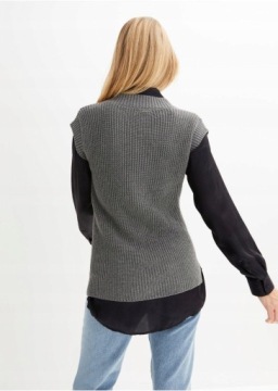 48 Bonprix СЕРЫЙ ДЖЕМПЕР