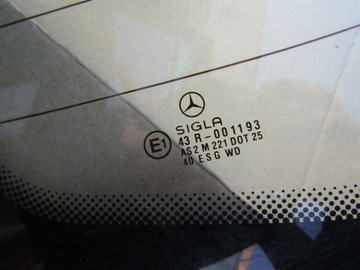 2 MERCEDES W124 СЕДАН ЗАДНЕЕ СТЕКЛО ЗАДНЕЕ SIGLA 43R-001193