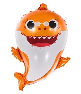 Balon Foliowy Baby Shark Pomarańczowy