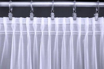 Taśma marszcząca ołówek żyłkowa mocowanie na rurce, żabce i agrafce szeroka