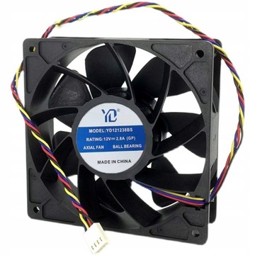 Вентилятор Antminer Bitmain 12 В 4-контактный ШИМ YD12038HB