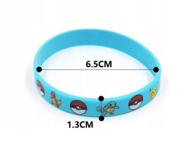 Браслет Pokemon Пикачу черный синий желтый красный