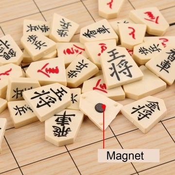Wysokiej jakości magnetyczny składany zestaw shogi