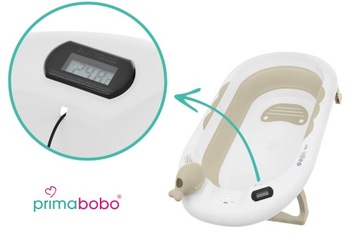 Primabobo Ola складная ванна для ванны для детского ЖК -термометра большая подушка