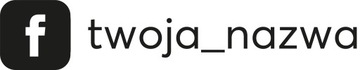 Naklejka nazwa facebook 6cm