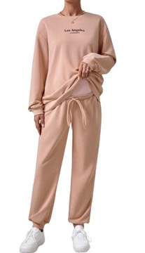 SHEIN KOMPLET DRESOWY CIĄŻOWY RÓŻOWY 40/42 ŁJB