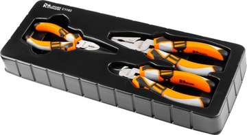 WKŁAD 3el. SZCZYPCE KOMBINERKI PROSTE TNĄCE ZESTAW