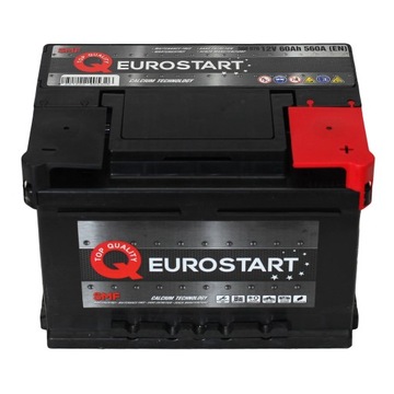 Akumulator Eurostart 12V 60Ah 560A +P