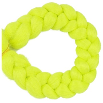 Włosy SYNTETYCZNE do warkoczyków KOLOROWE warkoczyki DOCZEPIANE ŚWIECĄCE