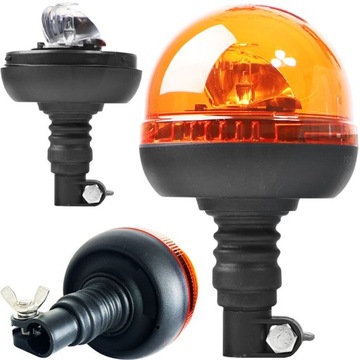 LAMPA OSTRZEGAWCZA KOGUT LED SMD FLEX 12/24V CE Z MIĘKKIM KONCEM