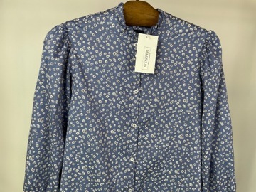 Bluzka koszulowa niebieska w kwiatuszki GAP bawełna r. M