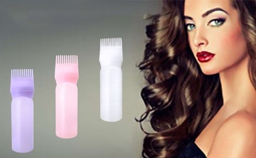 Флакон-аппликатор с расческой для волос, 3 шт.