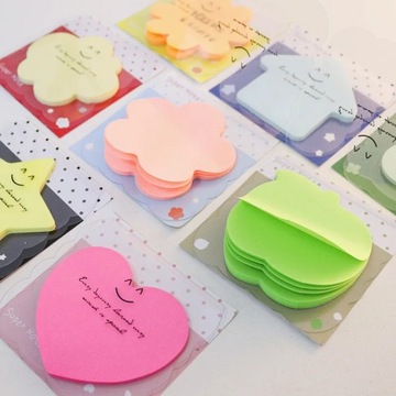 60sheets Sticky Notes Cute Cartoon Colorful Memo Pad Ins Kawaii Stationery