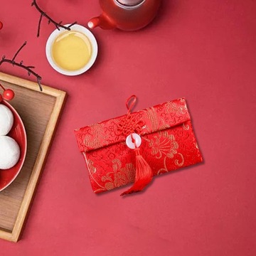 Chiński Nowy Rok Księżycowy Czerwona Koperta na Pieniądze Prezent Styl B Pozioma