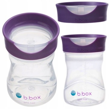 Treningowy kubek do picia 12+ WINOGRONOWY B.BOX