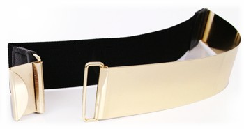 PASEK ZŁOTA klamra 30cmx3cm Mirror Belt WESELE UNI