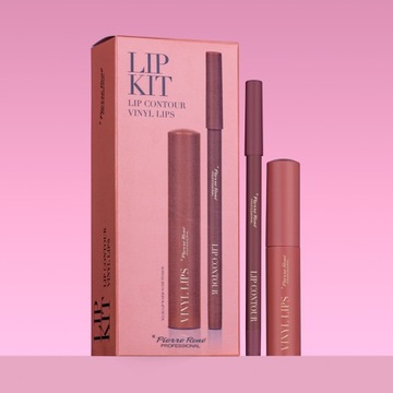Pierre Rene Zestaw Prezentowy do makijażu ust 04 Warm Nude Fusion
