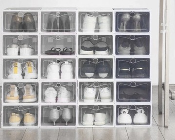 10 КОРОБОК-ОРГАНИЗАТОРОВ ДЛЯ ОБУВИ С КЛАПАНОМ