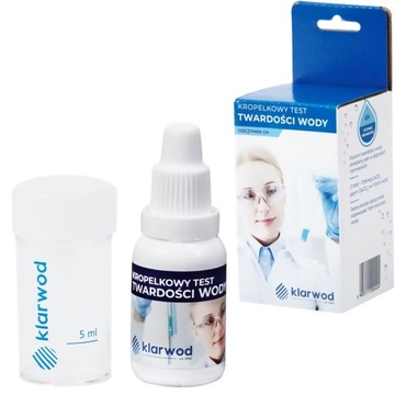 TEST KROPELKOWY TESTER JAKOŚCI TWARDOŚCI WODY DOKŁADNY 15ml = 300 KROPELEK