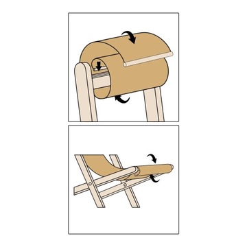 детский деревянный садовый шезлонг BABY BOO 2 графика