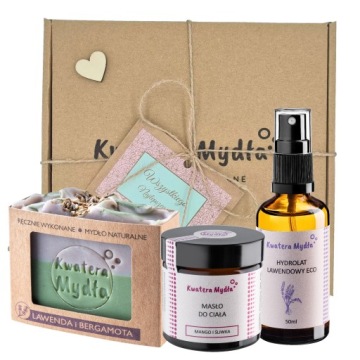 ZESTAW KOSMETYKÓW NATURALNYCH DO CIAŁA MASŁO MYDŁO NATURALNE RĘCZNA ROBOTA