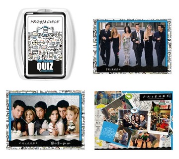 KOLEKCJA FRIENDS 3 Puzzle 1000 +QUIZ gra planszowa