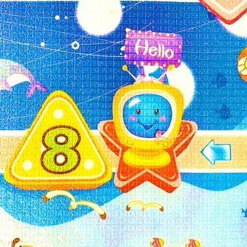 БОЛЬШОЙ ПОРОЕННЫЙ ОБРАЗОВАТЕЛЬНЫЙ КОВРИК 180x180см