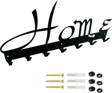Wieszak z napisem Home 40 cm metal przedpokój