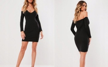 MISSGUIDED SUKIENKA CZARNA MINI PLISOWANA 40 ZAS