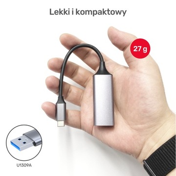 СЕТЕВАЯ КАРТА USB 3.1 Gigabit RJ45 LAN UNITEK