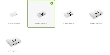 Контейнер с отделениями Органайзер NUN10 с ручкой