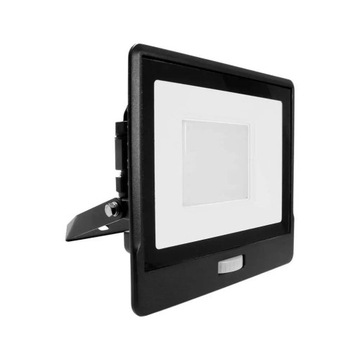 Projektor LED V-TAC 50W SAMSUNG CHIP Czujnik Ruchu Czarny Z MUFĄ VT-158S 30