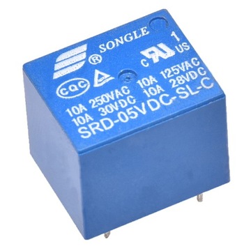 Przekaźnik przełączany SONGLE SRD-05VDC-SL-C 5V