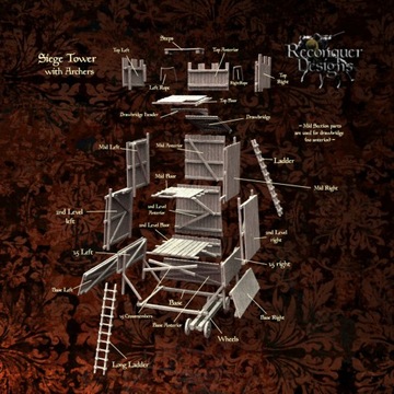 Средневековая осадная башня - Осадная башня