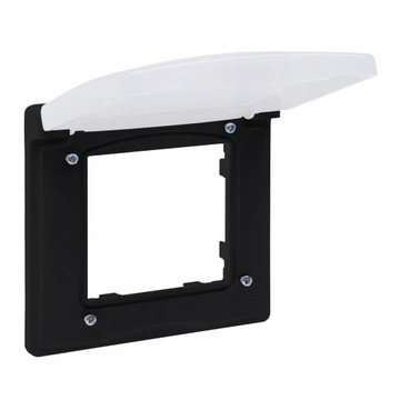 Ramka pojedyncza IP-44 Czarny Legrand Niloe Step