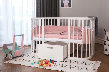 Кровать Waldin 7-в-1 с матрасом, БЕЛЫЙ