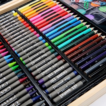 ХУДОЖЕСТВЕННЫЙ НАБОР ДЛЯ РИСОВАНИЯ В ЧЕМОДАНЕ, МАЛКИ