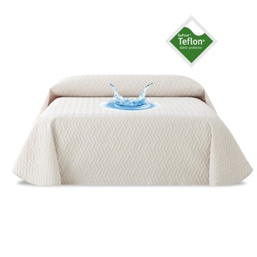 NARZUTA WODOODPORNA TEFLON KREMOWA 200x270
