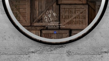 КРУГЛОЕ ЧЕРНОЕ ЗЕРКАЛО СО СВЕТОДИОДНОЙ ПОДСВЕТКОЙ 50 СМ