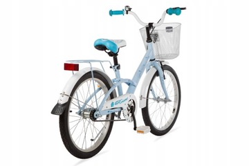 Польский велосипед для девочек 20 дюймов Roses Blue Pastel Польский производитель