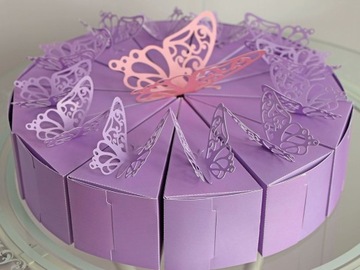 Бумажный торт для детского сада, 12 штук, ДЕНЬ РОЖДЕНИЯ