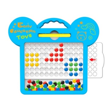 МАГНИТНАЯ ДОСКА МОЗАИКА МОТЕССОРИ КАРТОЧКИ-ЗАДАЧИ ШАБЛОНЫ ТОЧЕК