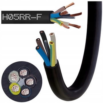 Кабельный кабель в резине OW H05RR-F 5x2,5 мм2