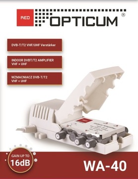 Усилитель сигнала 4x ТВ DVB-T FM-телевизоры 1/4