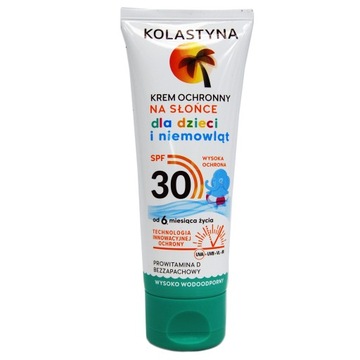 Krem na słońce Kolastyna na słońce dla dzieci ,niemowląt 30 SPF 75 ml 150 g