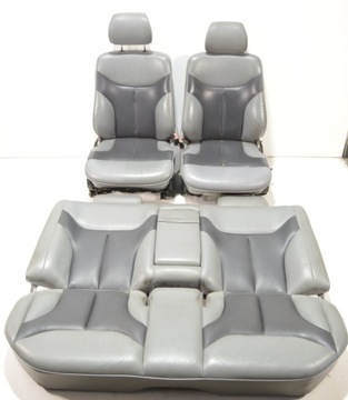 FOTELE KOMPLET ELEKTRYCZNE MERCEDES W140 S KLASA PRZED LIFT BICOLOR