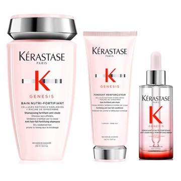 Kerastase Genesis NutriFortifiant kąpiel 250ml + odżywka 200ml + serum 90ml