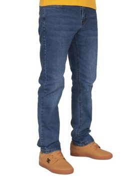 Spodnie męskie jeans W:42 112 CM L:30 granat